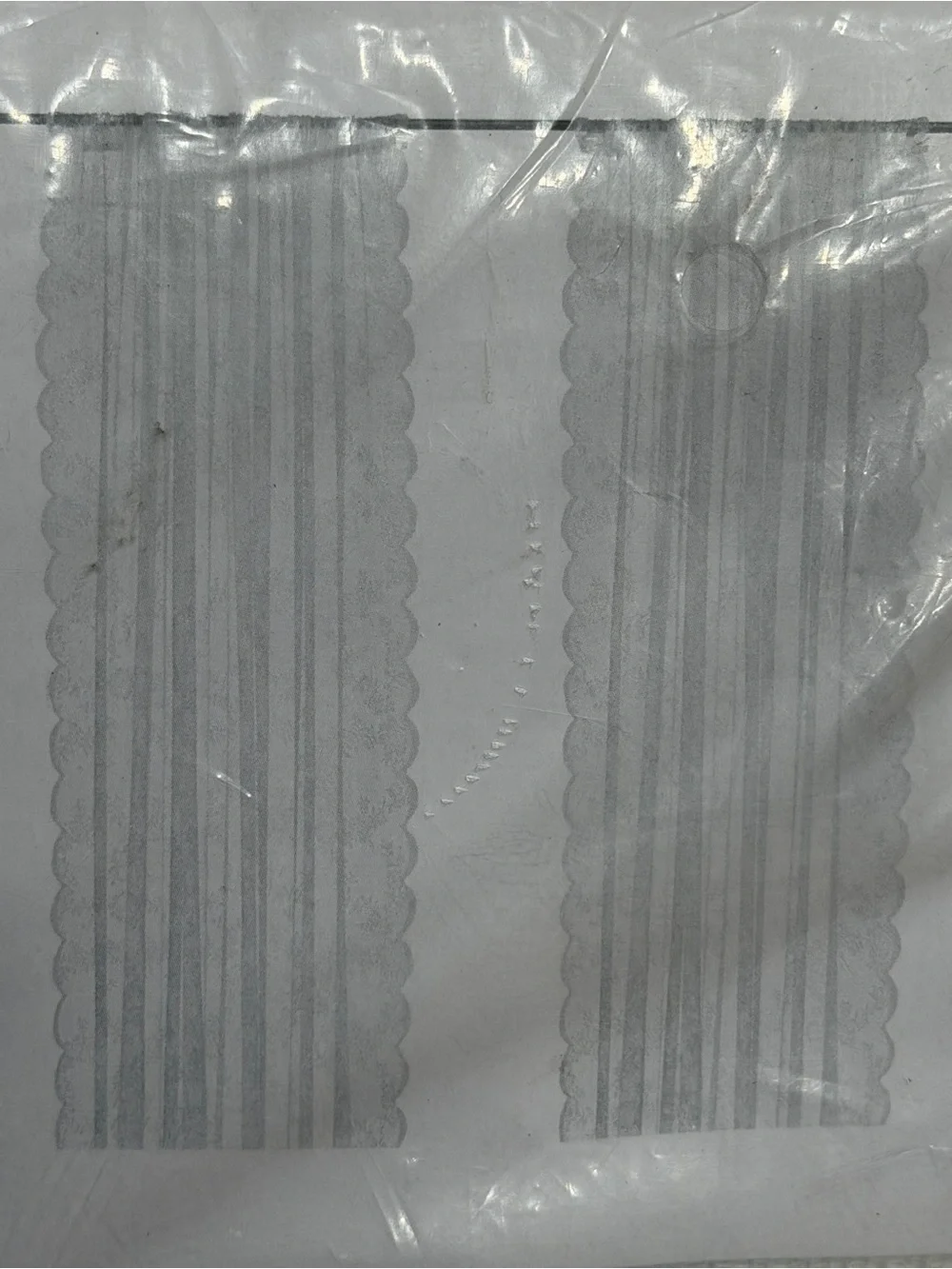 NEW Ikea Alvine Spets Lace Curtains 1 Pair 2 Panels White 57X98 Scalloped 2028